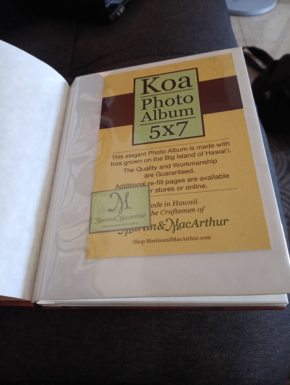 Solid Koa Wood Photo Album Made In Hawaii - Picture 2 of 4